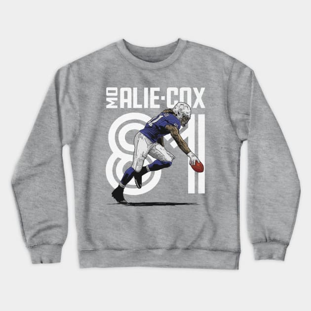 Mo Alie-Cox Indianapolis Inline Crewneck Sweatshirt by MASTER_SHAOLIN